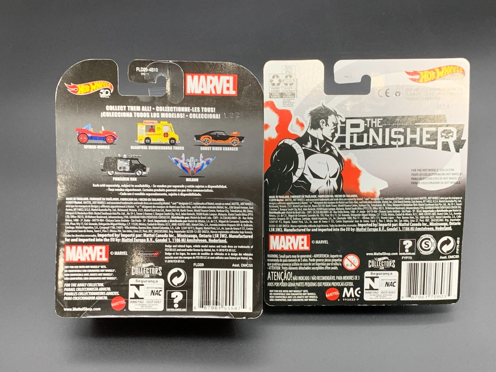 Hot Wheels Marvel Comics The Punisher (FLD29) & 2019 Punisher Van (FYP70) (15)
