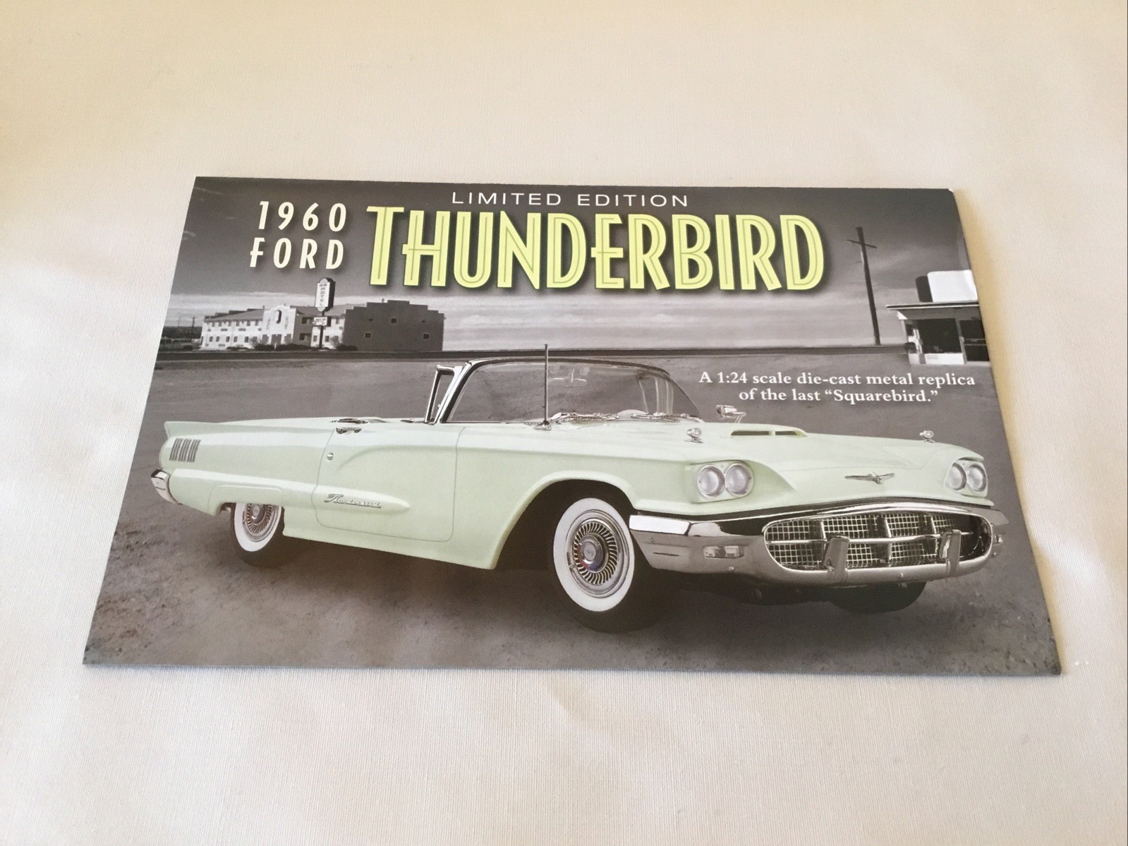 Danbury Mint 1960 Ford Thunderbird Limited Edition Brochure Paperwork Only 1:24