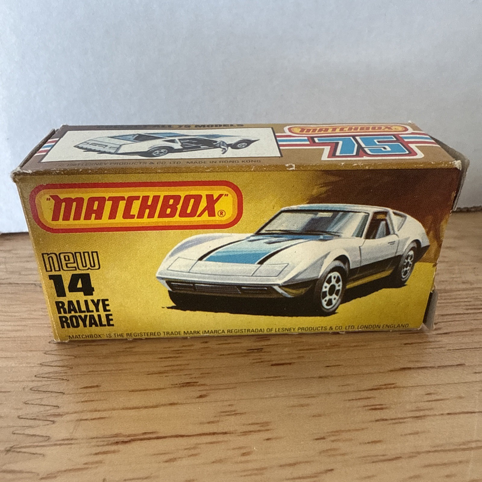 Matchbox Lesney Superfast MB14 Rallye Royale w/L Style Box