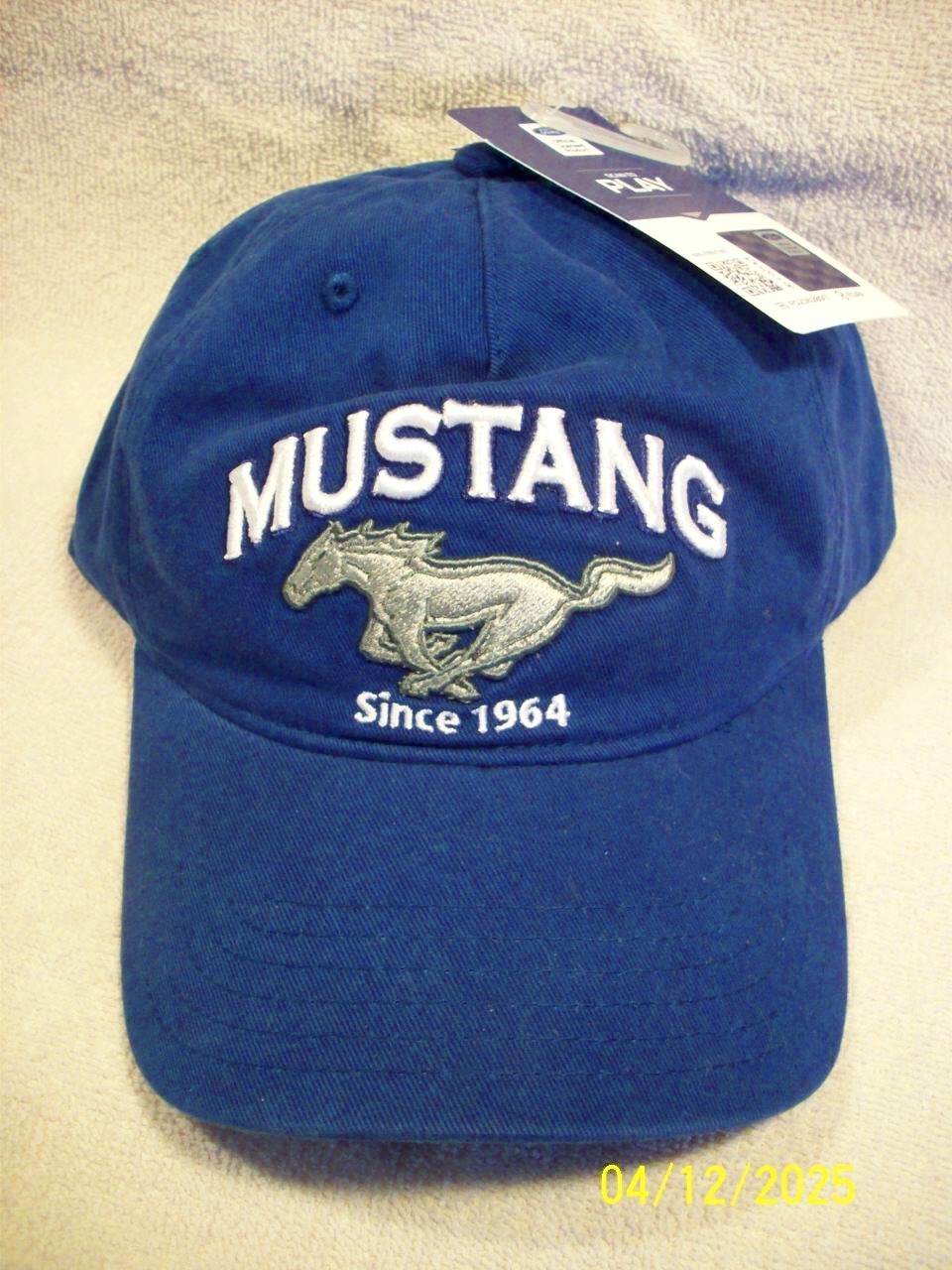 Licensed FORD MUSTANG SINCE 1964 Embroidered Logo Adjustable Baseball Cap Hat