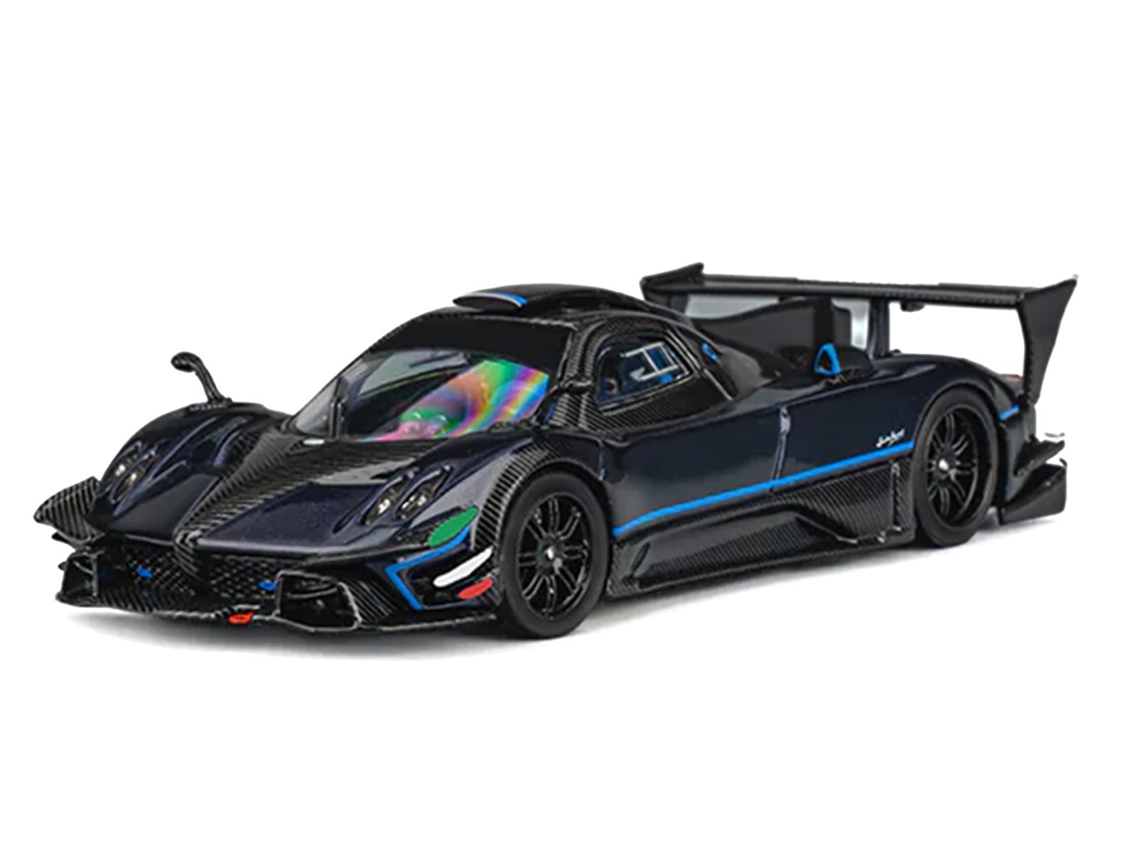 PAGANI ZONDA REVOLUCION DARK BLUE W/EXTRA WHEEL 1/64 CM MODEL CM64-REVOLUCION-BL