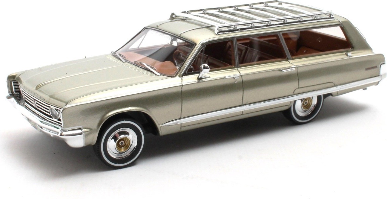 1966 Chrysler Town & Country Haze Green Poly in 1:43 scale by Matrix