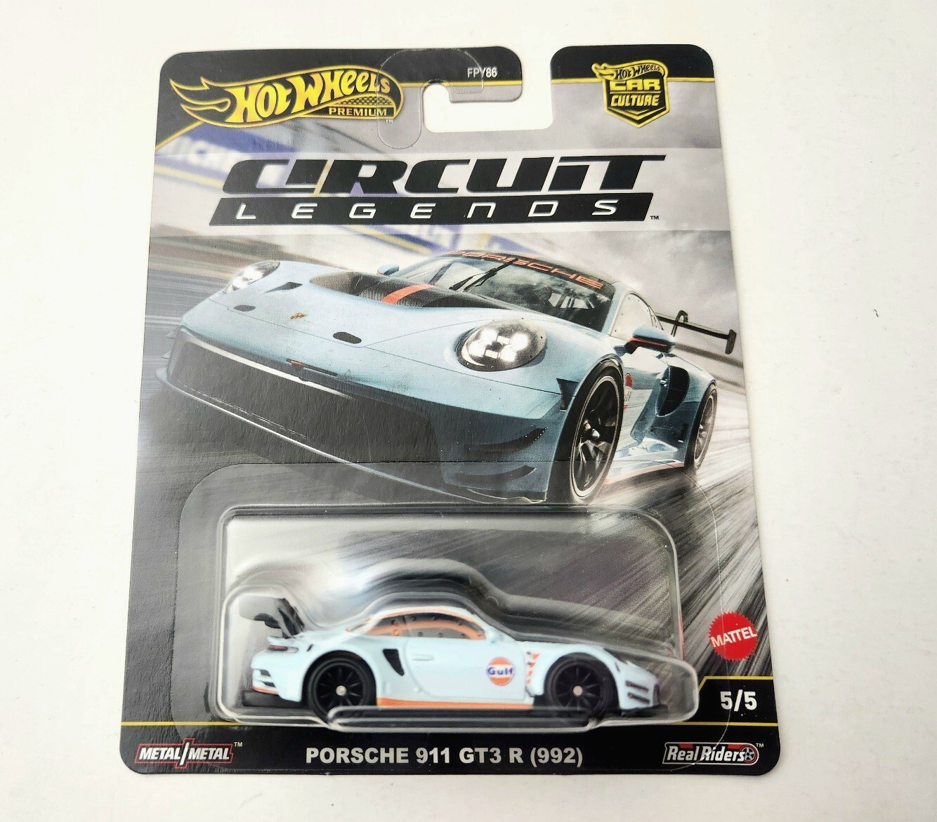 Hot Wheels Porsche 911 GT3 R 992 – Gulf Blue JBK65 5/5 – 2025 Circuit Legends