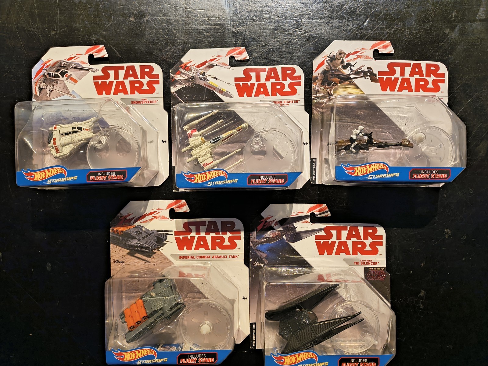 Hot Wheels Star Wars Starships Bundle Of 5