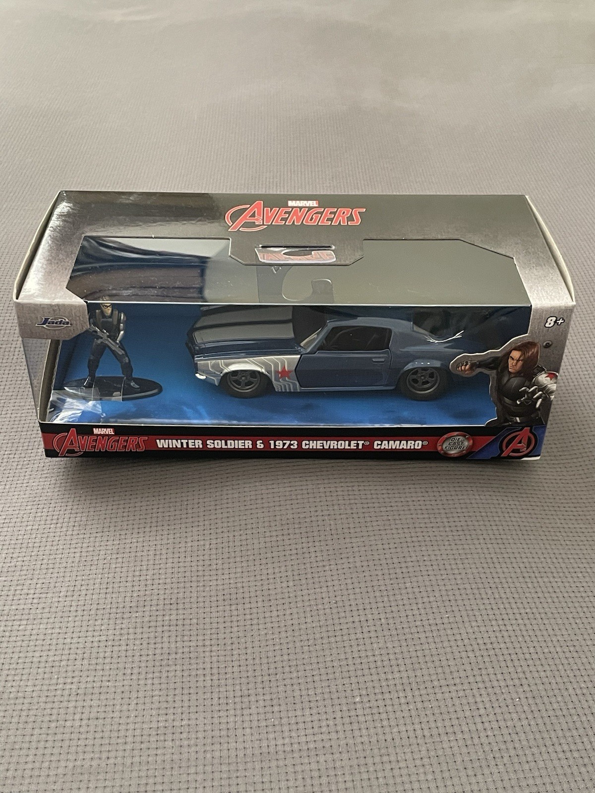 New Jada Toys Marvel Avengers Winter Soldier & 1973 Chevrolet Camaro #33073 Rare