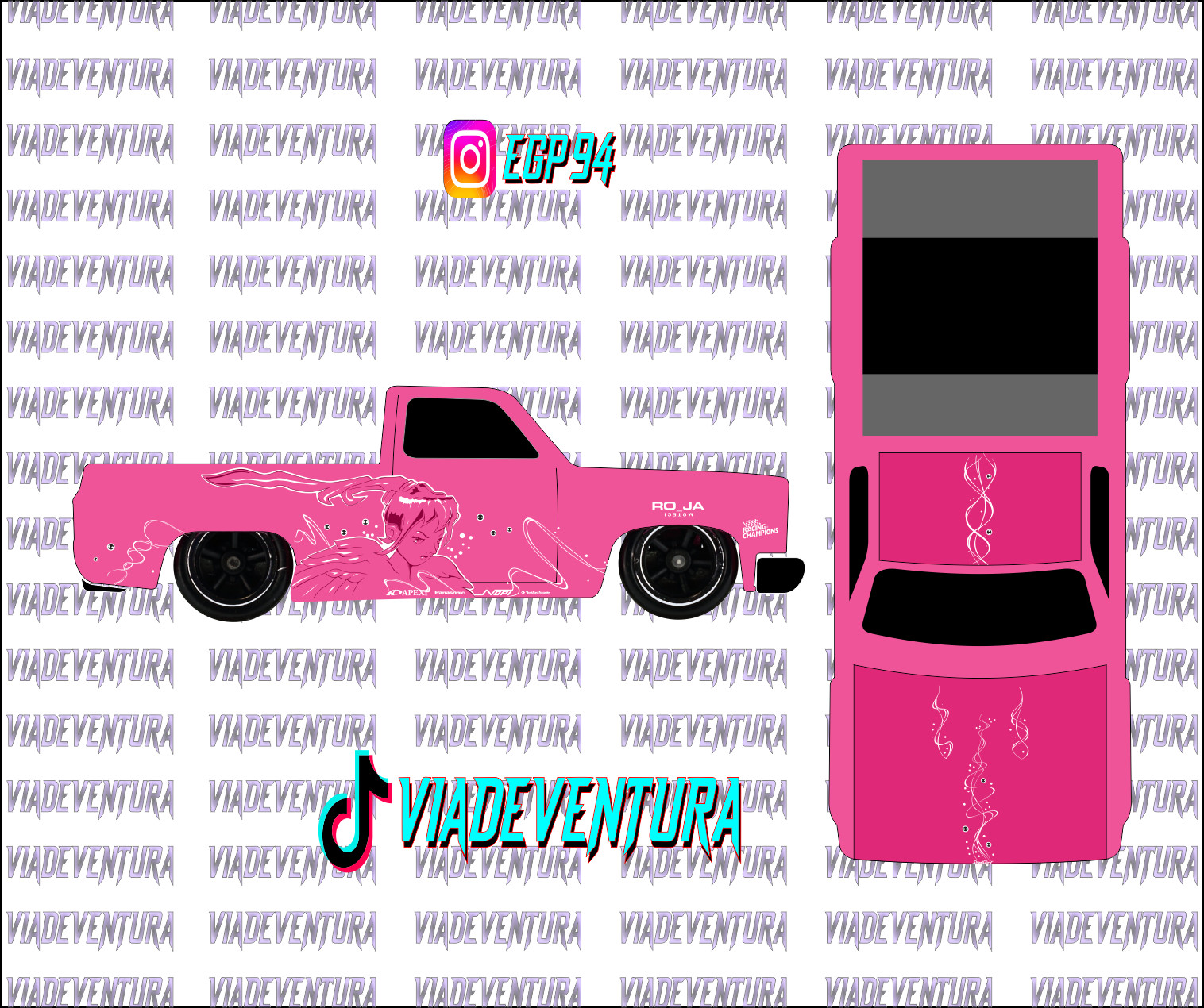 FnF Suki S2000 1/64 83 Silverado WHITE TONER Universal Waterslide Decal for Hot