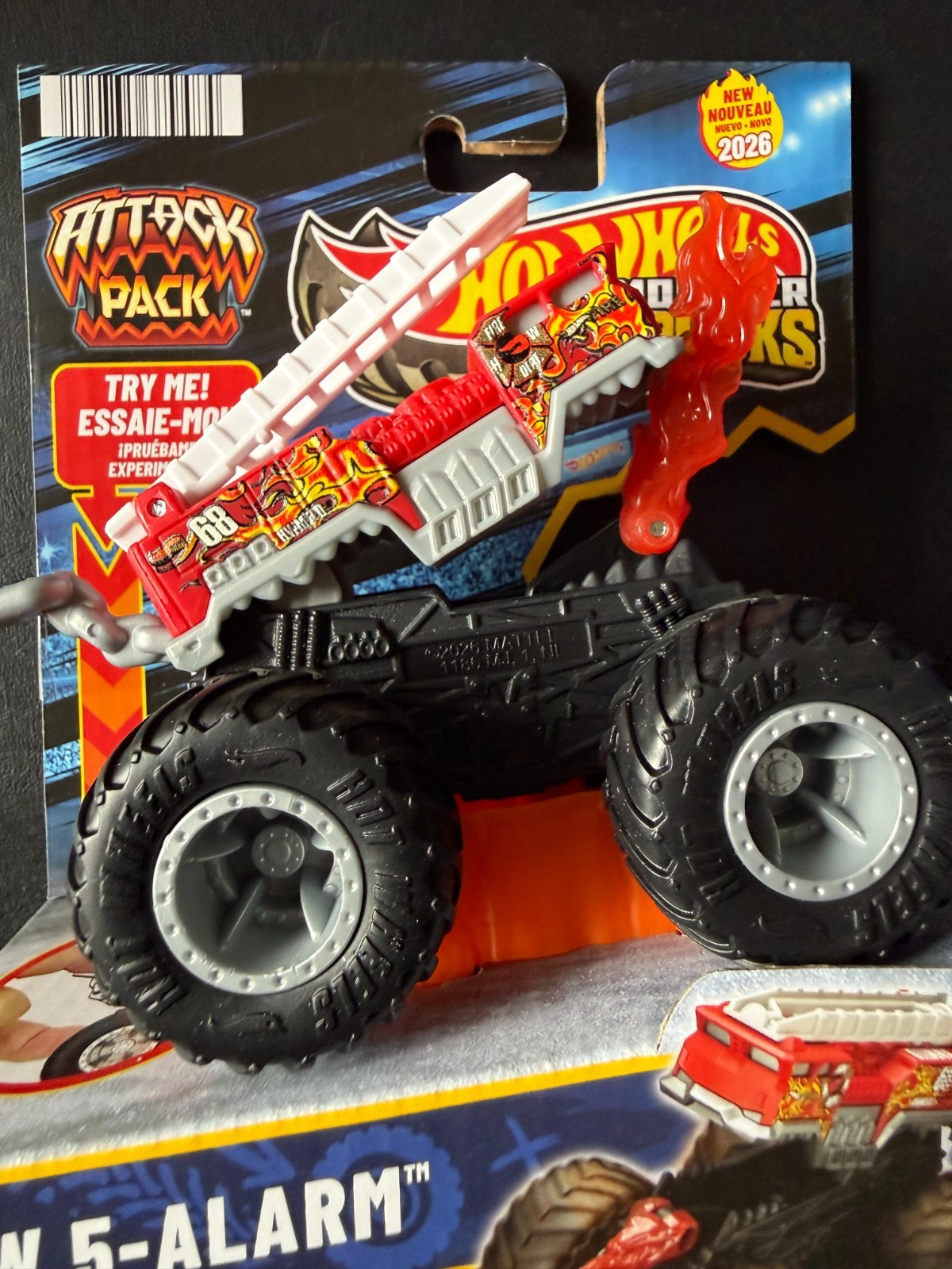 Hot Wheels Monster Trucks Attack Pack HW 5-Alarm