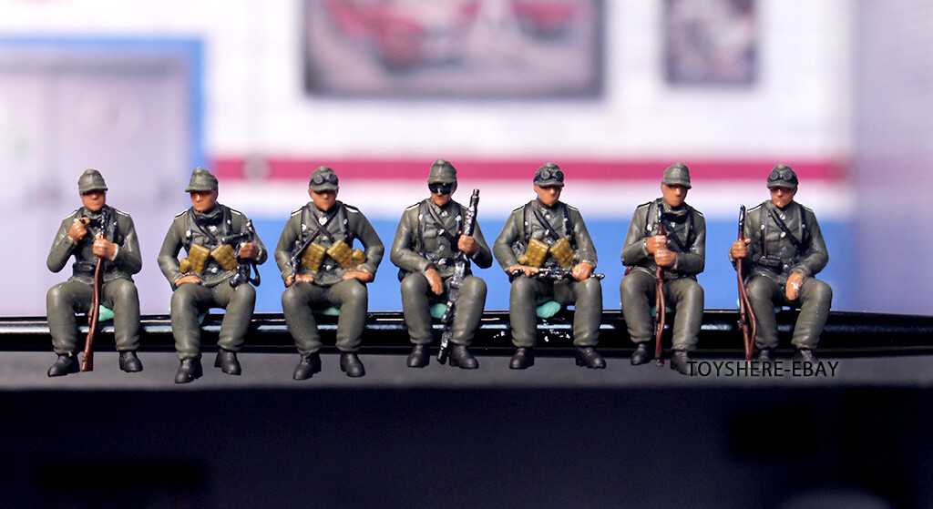 1/72 TANK CREW 1:72 WW2 germany soldiers team military toy TotalWar diorama
