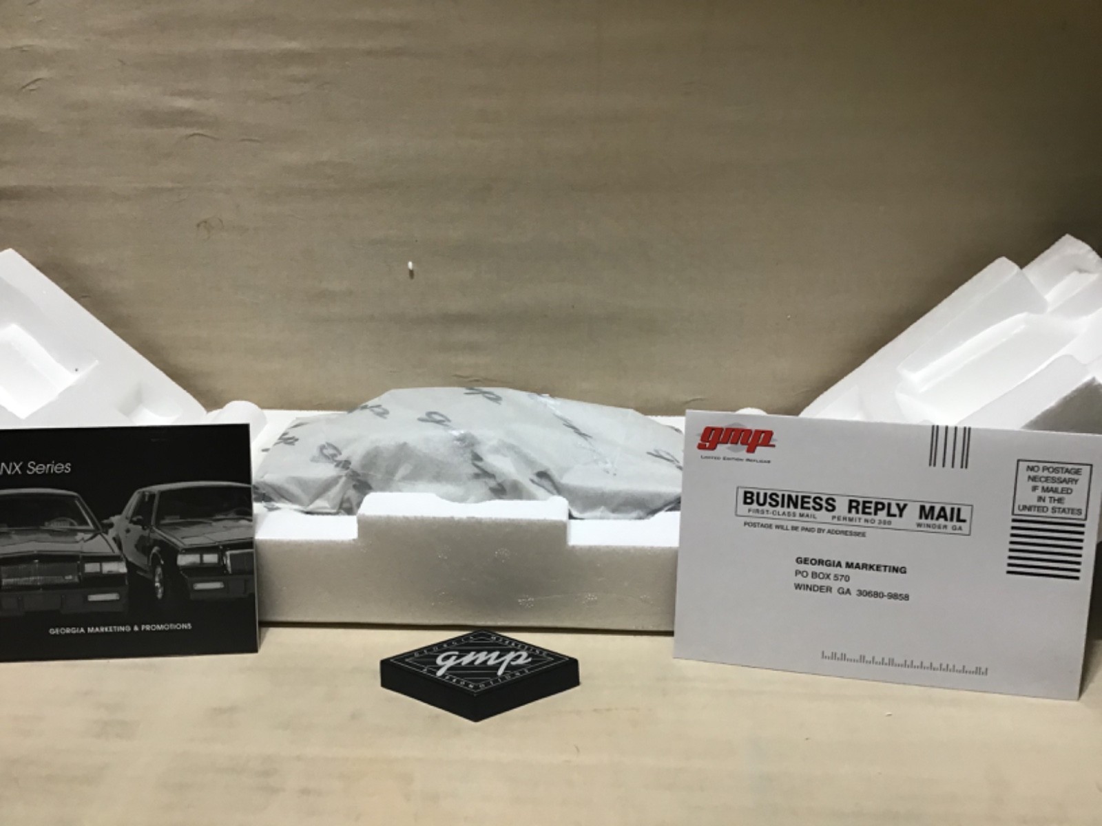 BUICK GRAND NATIONAL 1987 BLACK GMP #8201 DETAILED DIECAST RARE 1/24 read defect
