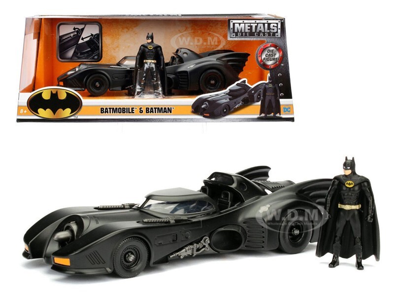 BATMOBILE & BATMAN FIGURE “BATMAN” (1989) 1/24 DIECAST MODEL CAR JADA 98260