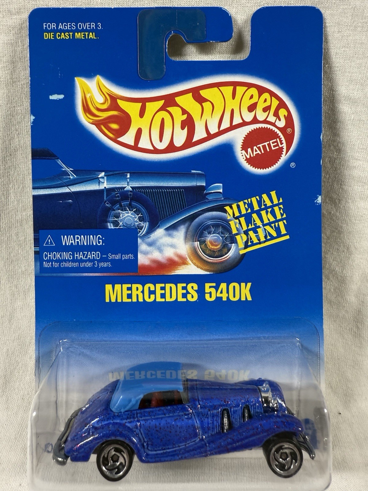 Hot Wheels 1992 Mercedes 540K Col. #164 (Razor Hub Wheels)