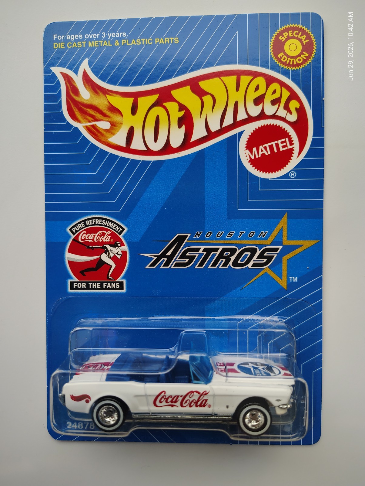 Hot Wheels – Lot of 3 – MLB Astros – Mustang + 3-Window 34 Ford + 57 T-Bird