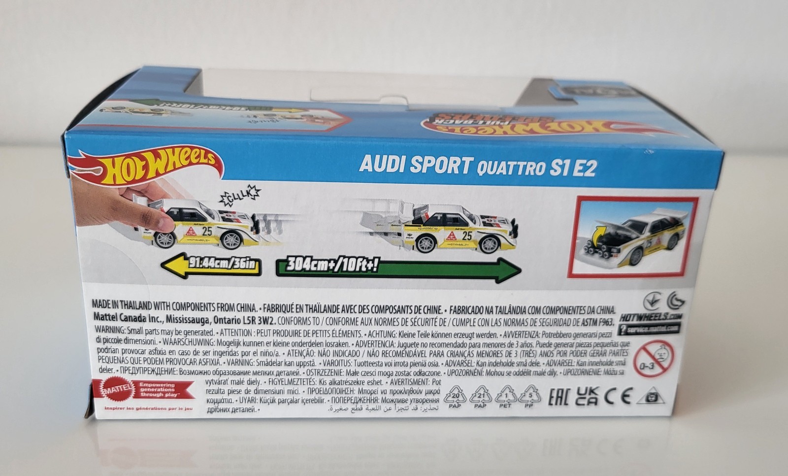 Hot Wheels Pull-Back Speeders Audi Sport Quattro S1 E2 1:43 2025 NEW