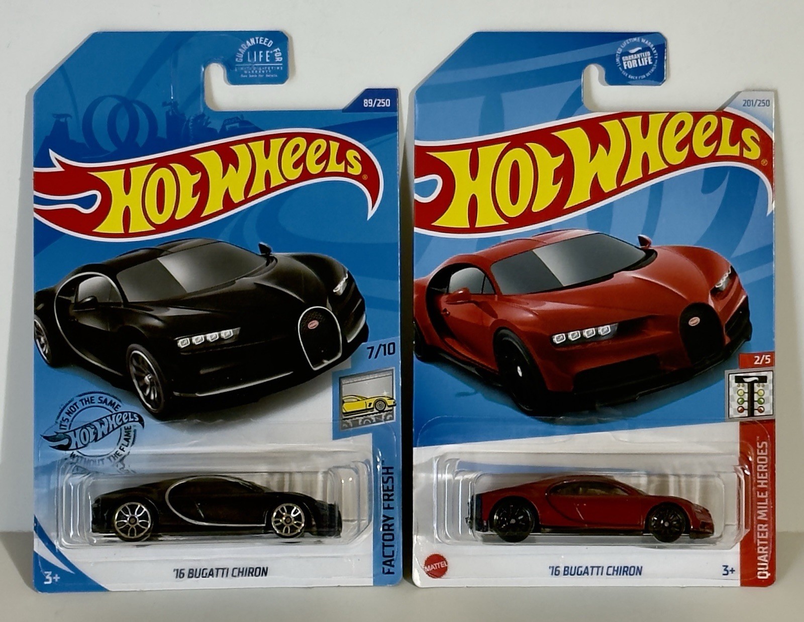 Hot Wheels ‘16 Bugatti Chiron (Lot of 2)