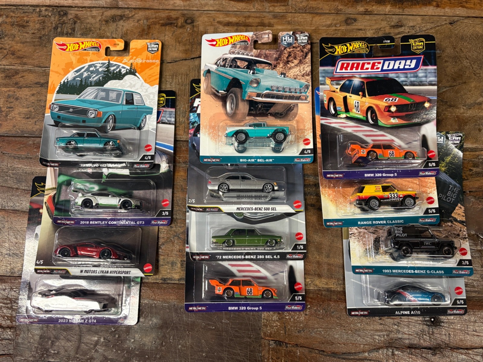 Lot of 12 Premium Line Hot Wheels Exotics Muscle NEW DAMAGED PACKAGING