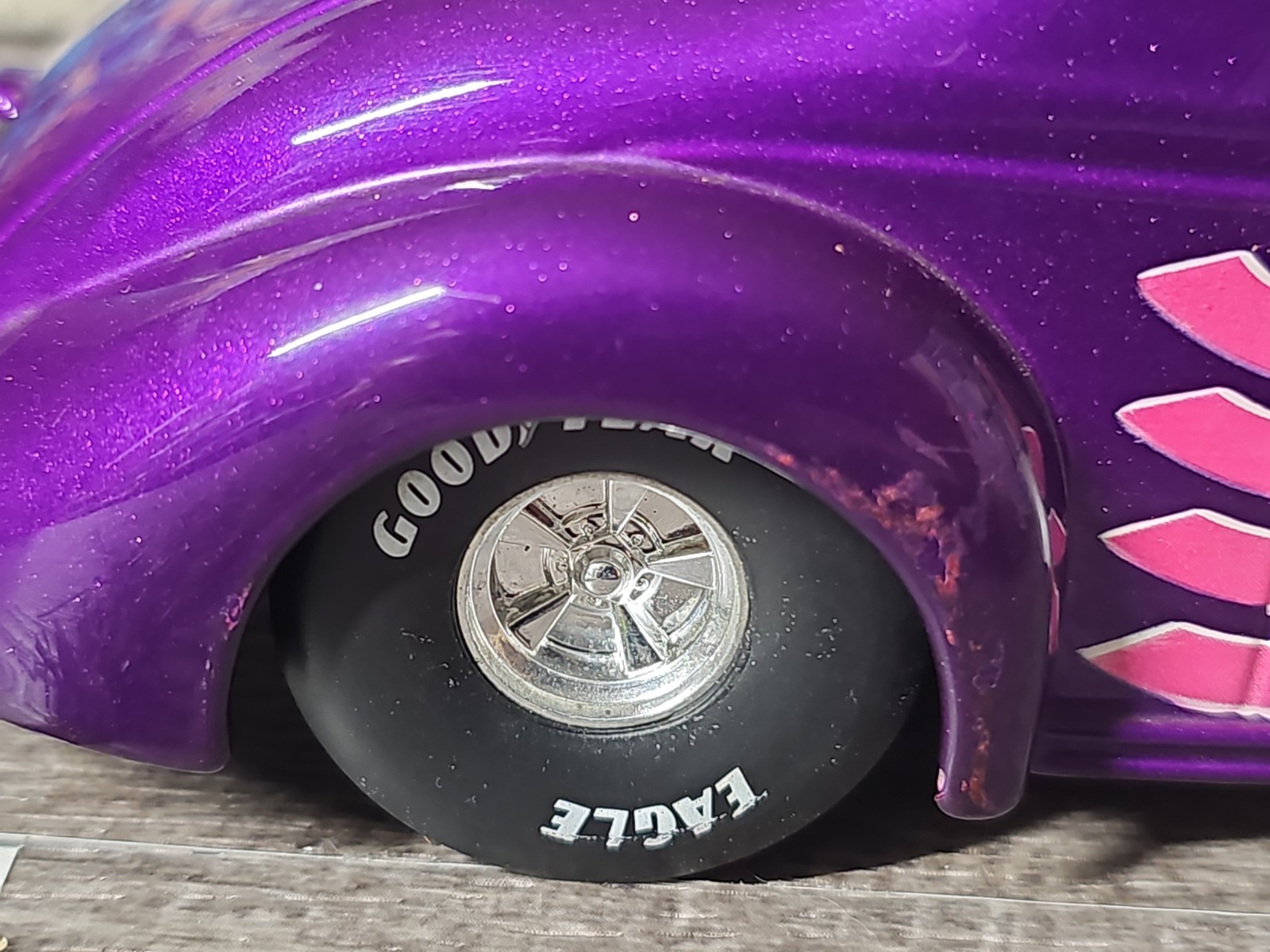 Vntg 2001 Racing Champions 1941 Willys Coupe 1:24 Purple Diecast Car NO BOX