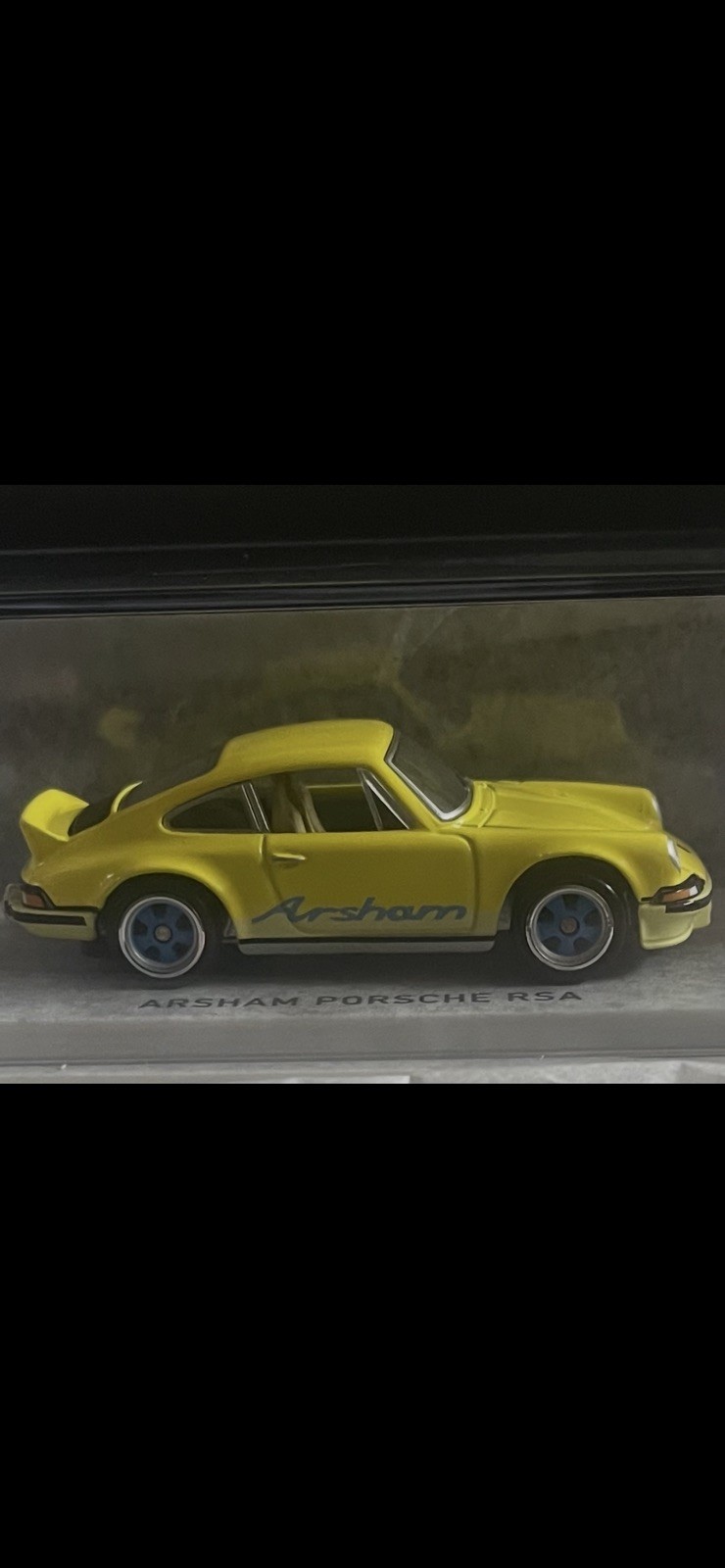 Hot Wheels Daniel Arsham 1973 PORSCHE 911 RSA Yellow 1:64 Mattel Creations JGK64