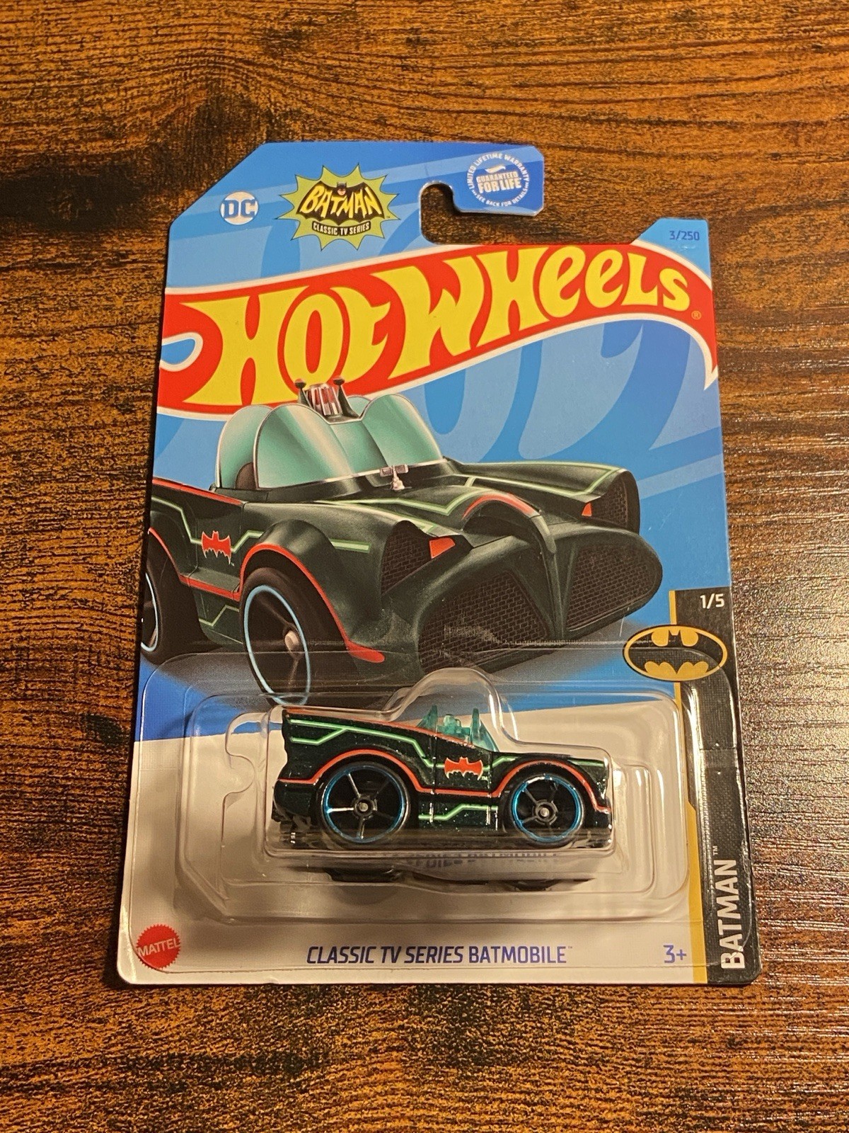 Hot Wheels Classic TV Series Batmobile Diecast Car Black Green Red 1:64 2021