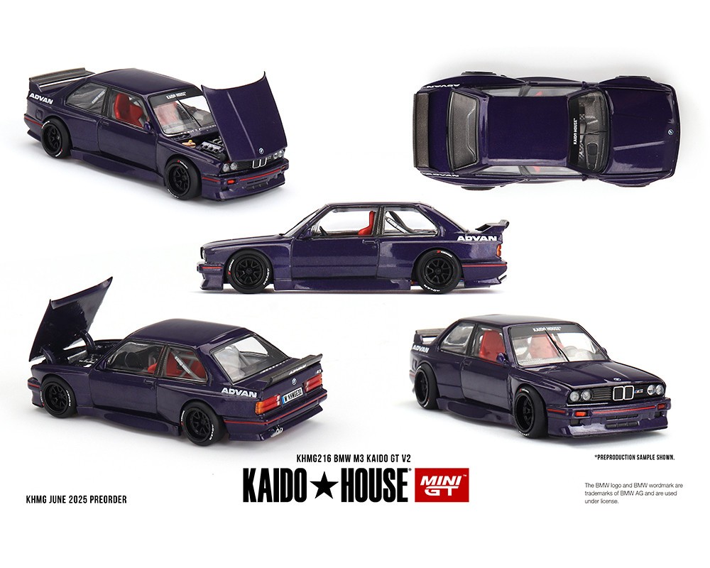KAIDO HOUSE x MINI GT – PURPLE – BMW M3 KAIDO GT V2 #KHMG216 -SEALED