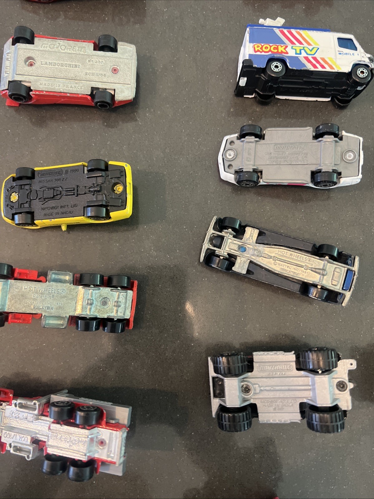 Lot Of 33 Diecast & Plastic Vintage Cars Trucks Mixed Brands See Description
