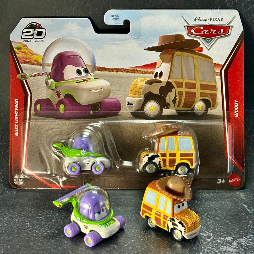 2026 TOY STORY 20th Anniversary 2-Pack WOODY & BUZZ LIGHTYEAR Disney-Pixar CARS