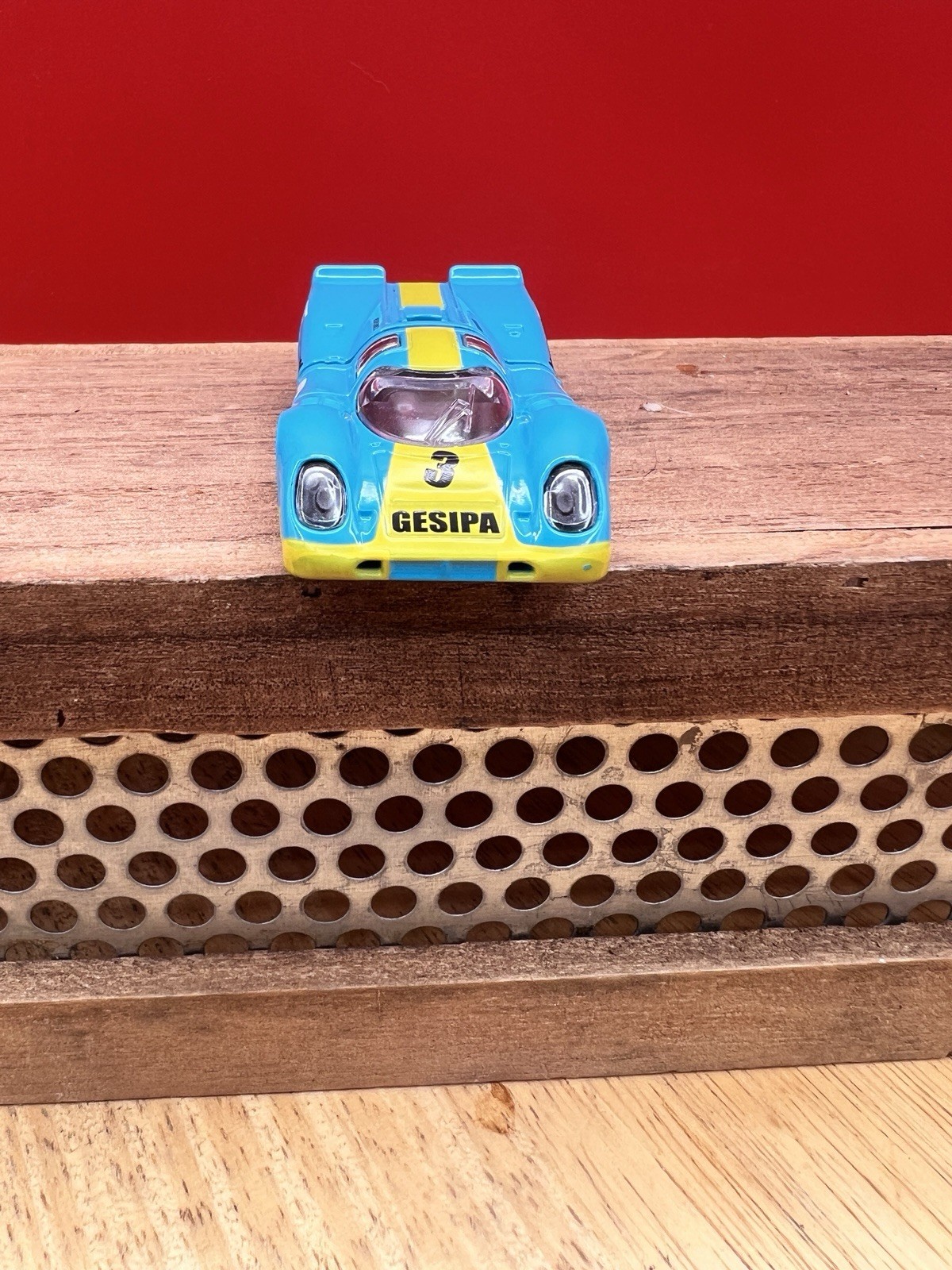 Majorette PORSCHE 917 KH Blue w/Yellow Stripe Loose