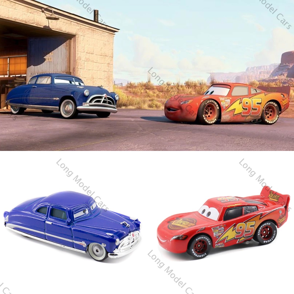 Disney Pixar Cars Movie – Radiator Springs – Ramone Flo Sarge Alloy Model Gifts