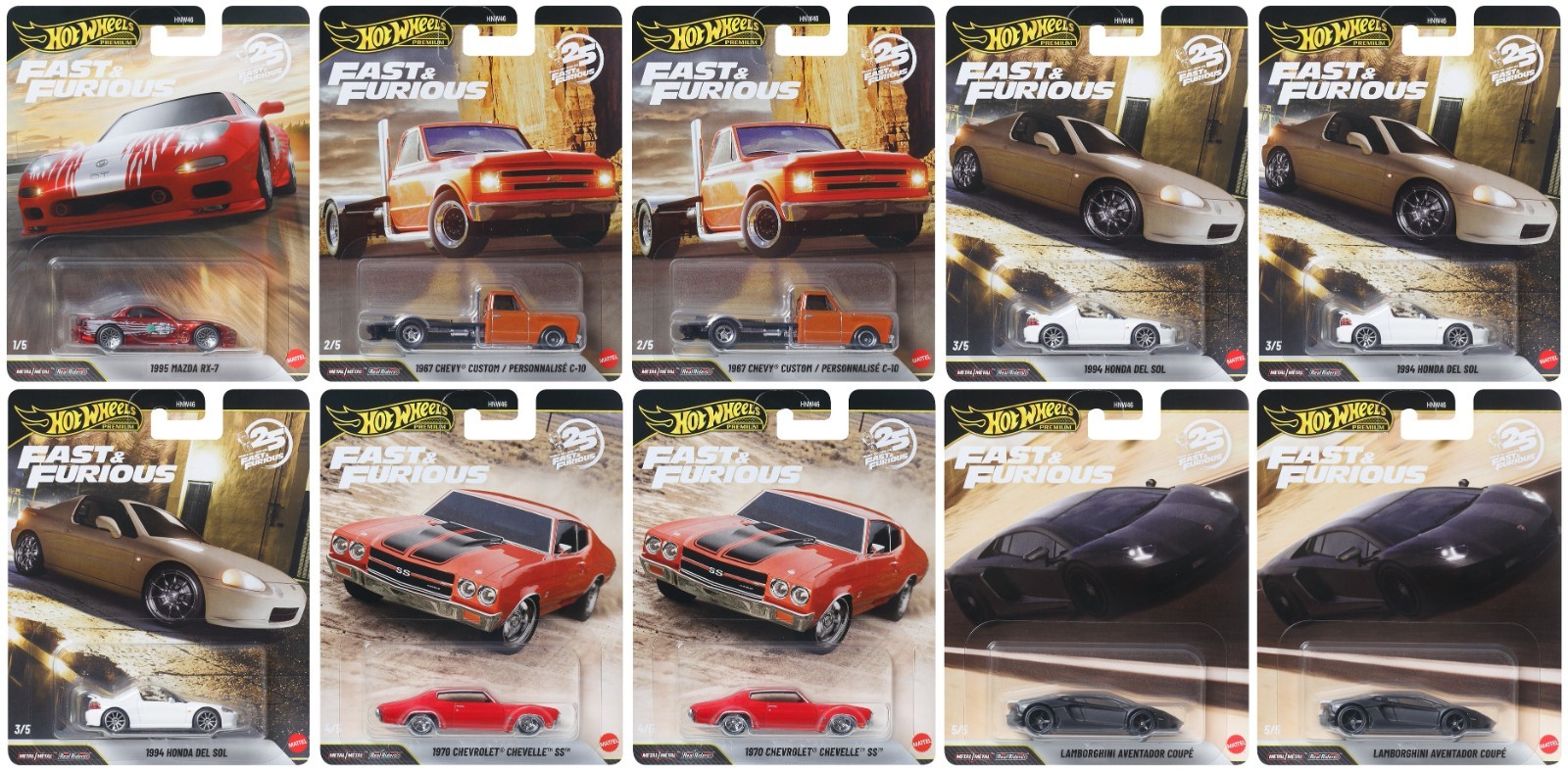 Hot Wheels 2026 Premium Fast & Furious P Case Factory Sealed Case HNW46-956P