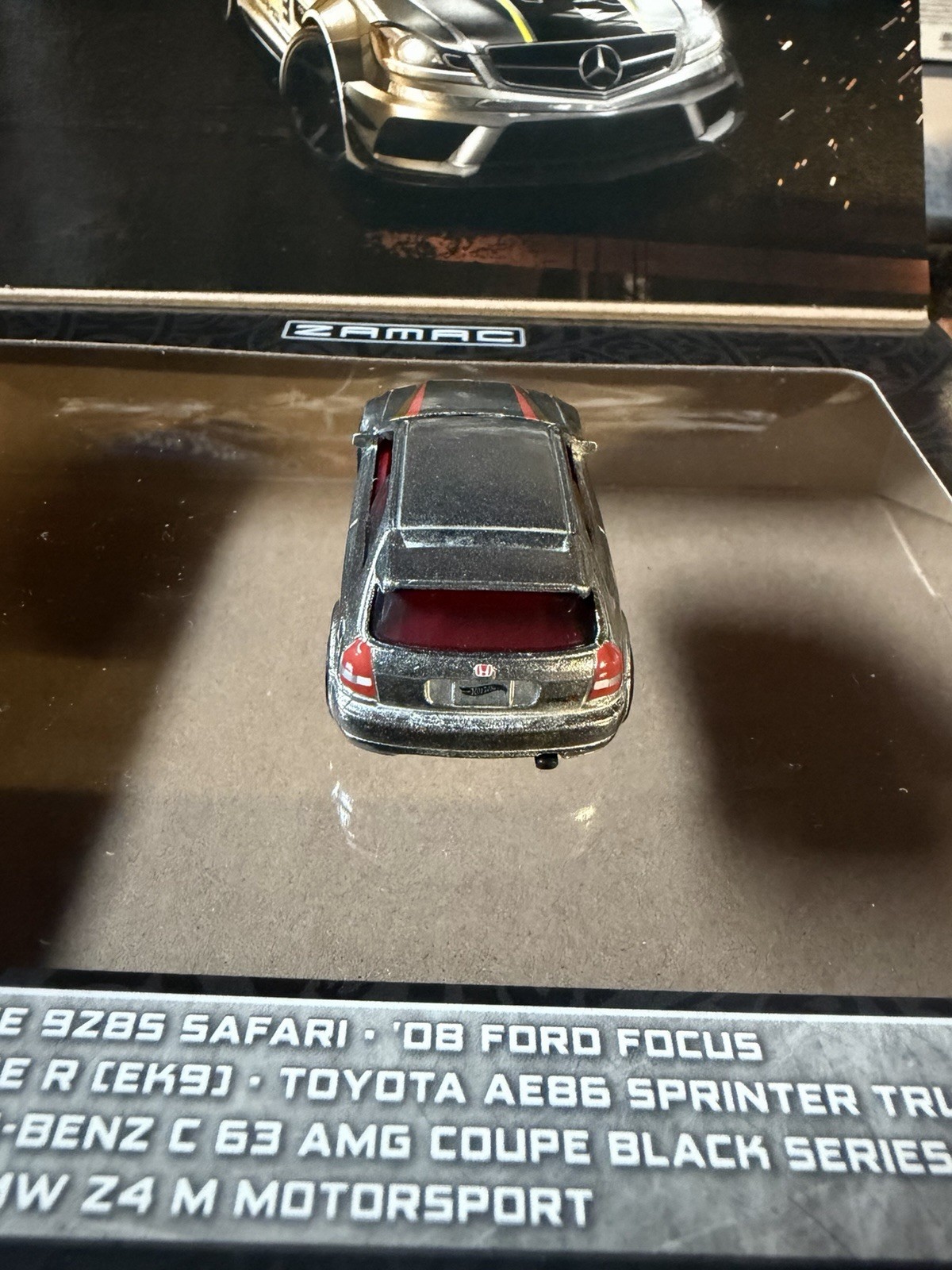 2025 Hot Wheels Silver Series Zamac ’99 Honda Civic Type R EK9 Loose