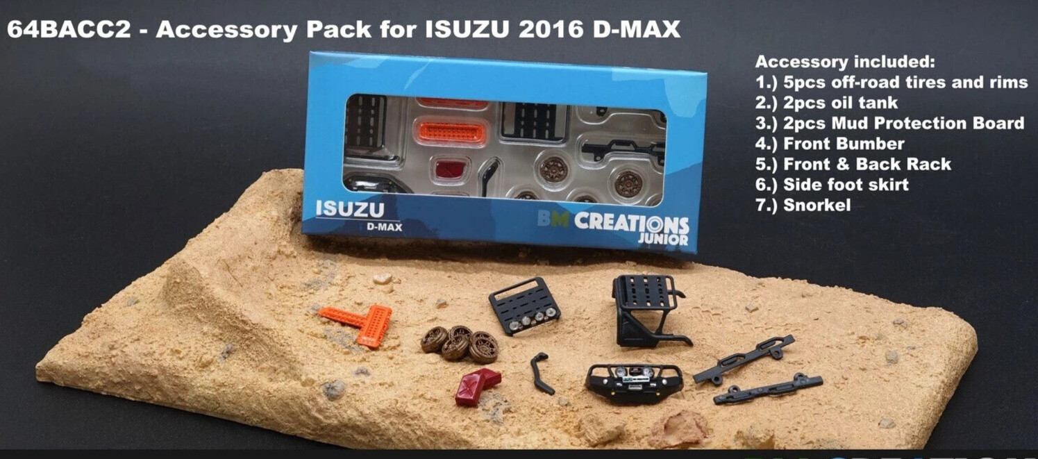 1/64 ACCESSORY PACK For 2016 ISUZU D-MAX -64BACC2