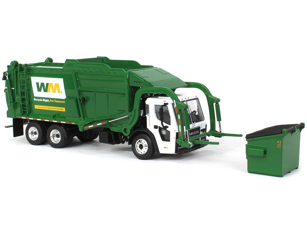 MACK LR GARBAGE TRUCK W/FRONT LOADER WASTE MANAGEMENT 1/64 FIRST GEAR 60-1796 D