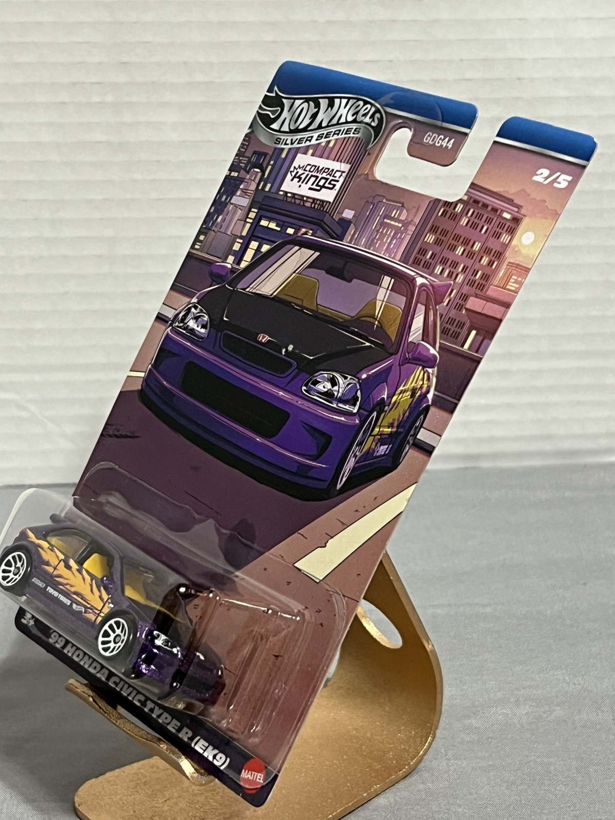 Hot Wheels 2025 Silver Series Compact Kings ’99 Honda Civic Type R EK9 Purple #2
