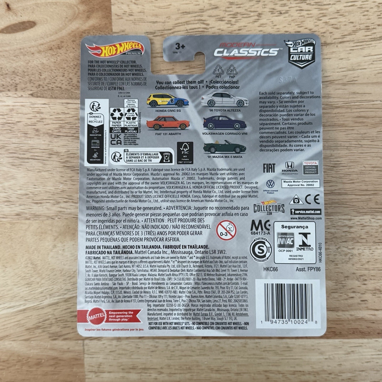 2023 Hot Wheels Premium Car Culture Modern Classics ‘98 Toyota Altezza IS300