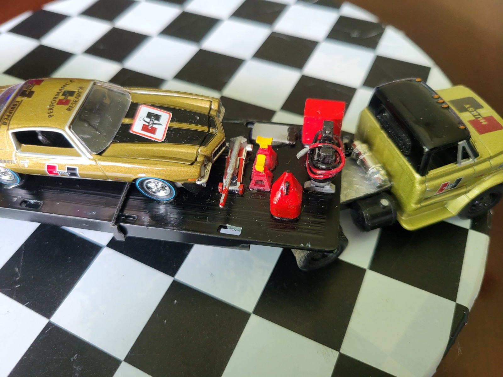 M2 Gold Hurst Series Customized ,70 GMC 5500 Truck, 69 Olds,70 Chevy Comaro 1/64