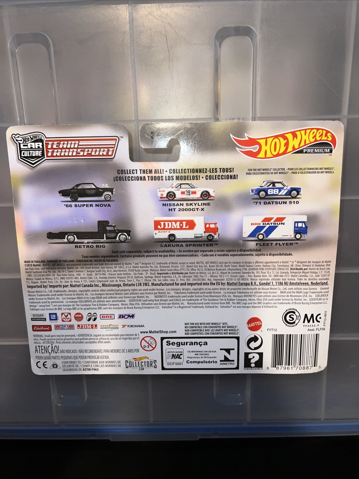 Hot Wheels Premium Car Culture Team Transport #9 ‘1971 Datsun 510 Fleet Flyer