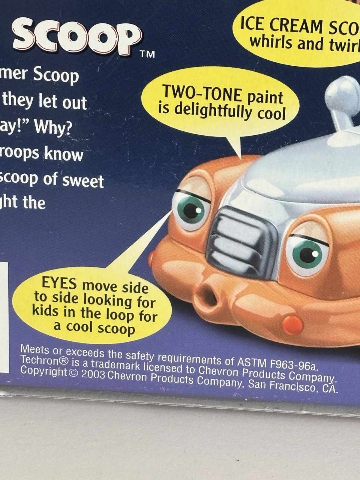 The Chevron Cars Summer Scoop Ice Cream Toy Truck 2003
