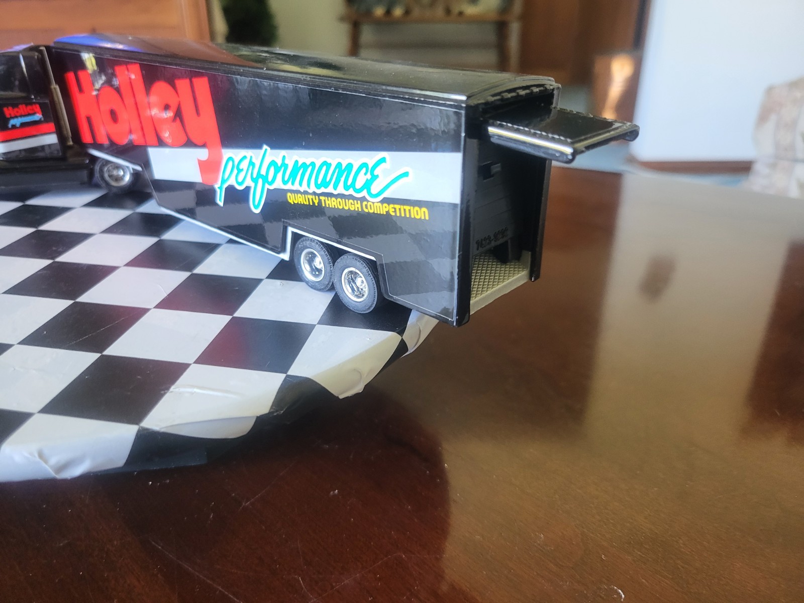 ERTL Customized 1993 Limited Edn 1/64 HOLLEY PERFORMANCE RACING Transporter MiB