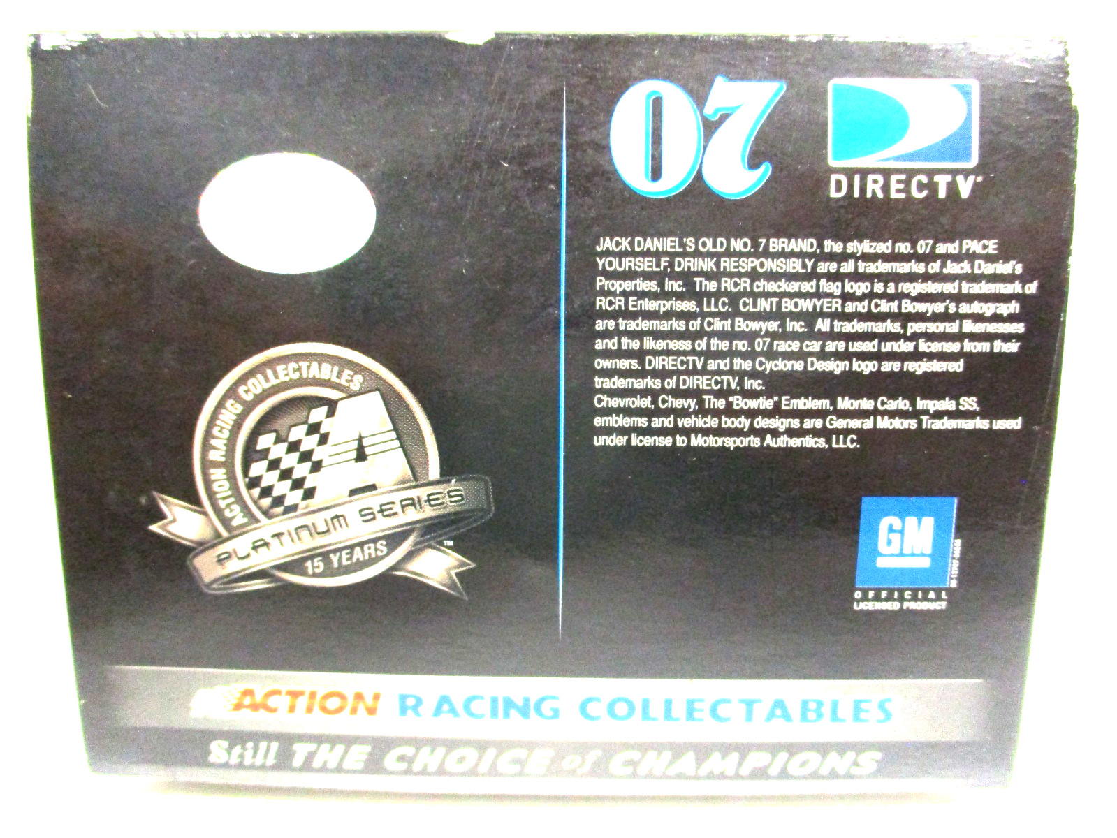 ACTION CLINT BOYER DIRECTV 2008 CHEVY IMPALA SS COT NASCAR STOCK CAR – READ