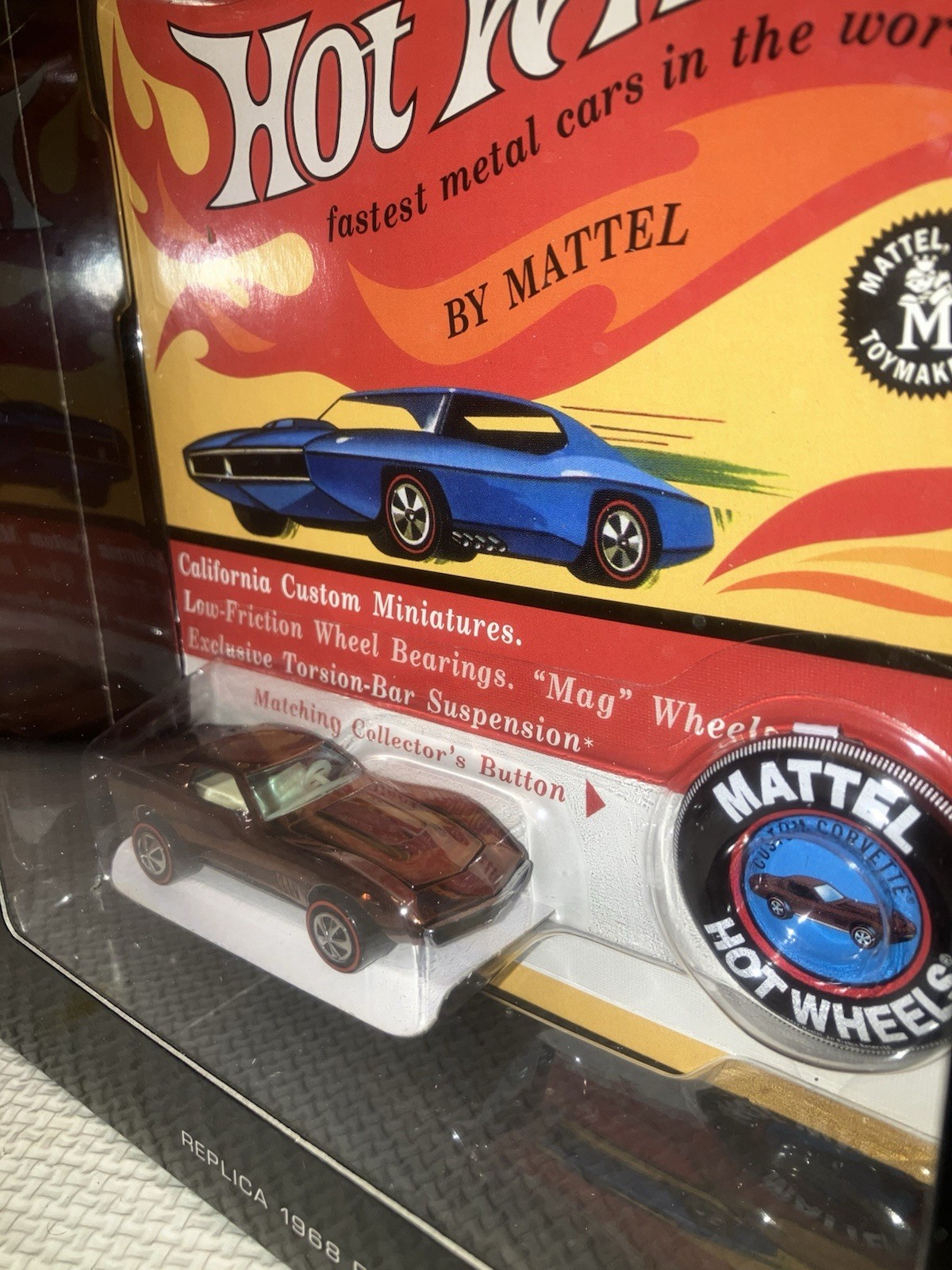 Hot Wheels Redline CUSTOM CORVETTE, Mint In Box, RLC Original 16, 2/6000 SWEET!