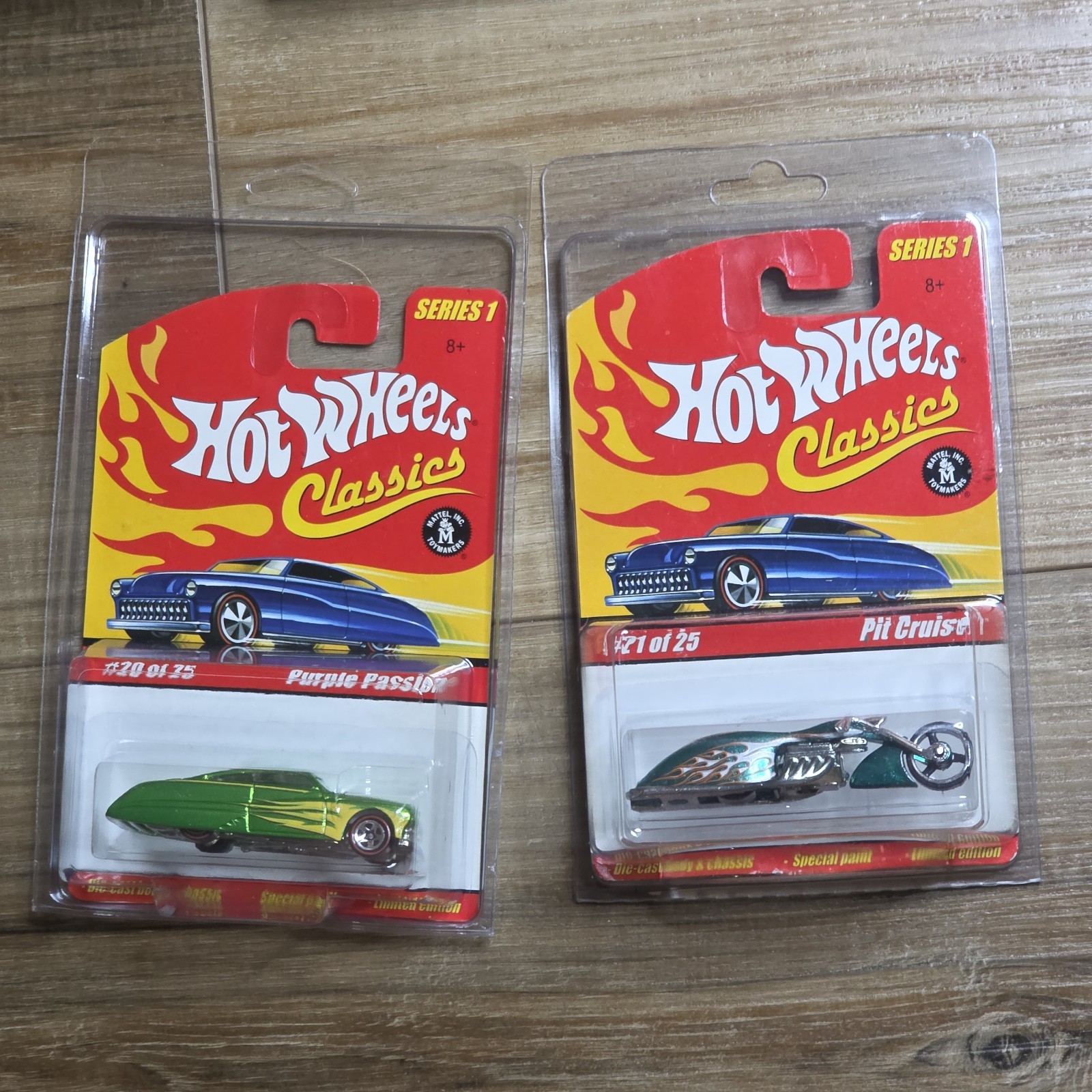 Hot Wheels Classics Series 1 Set of 22 Spectraflame Paint Redlines 1/64 Diecast