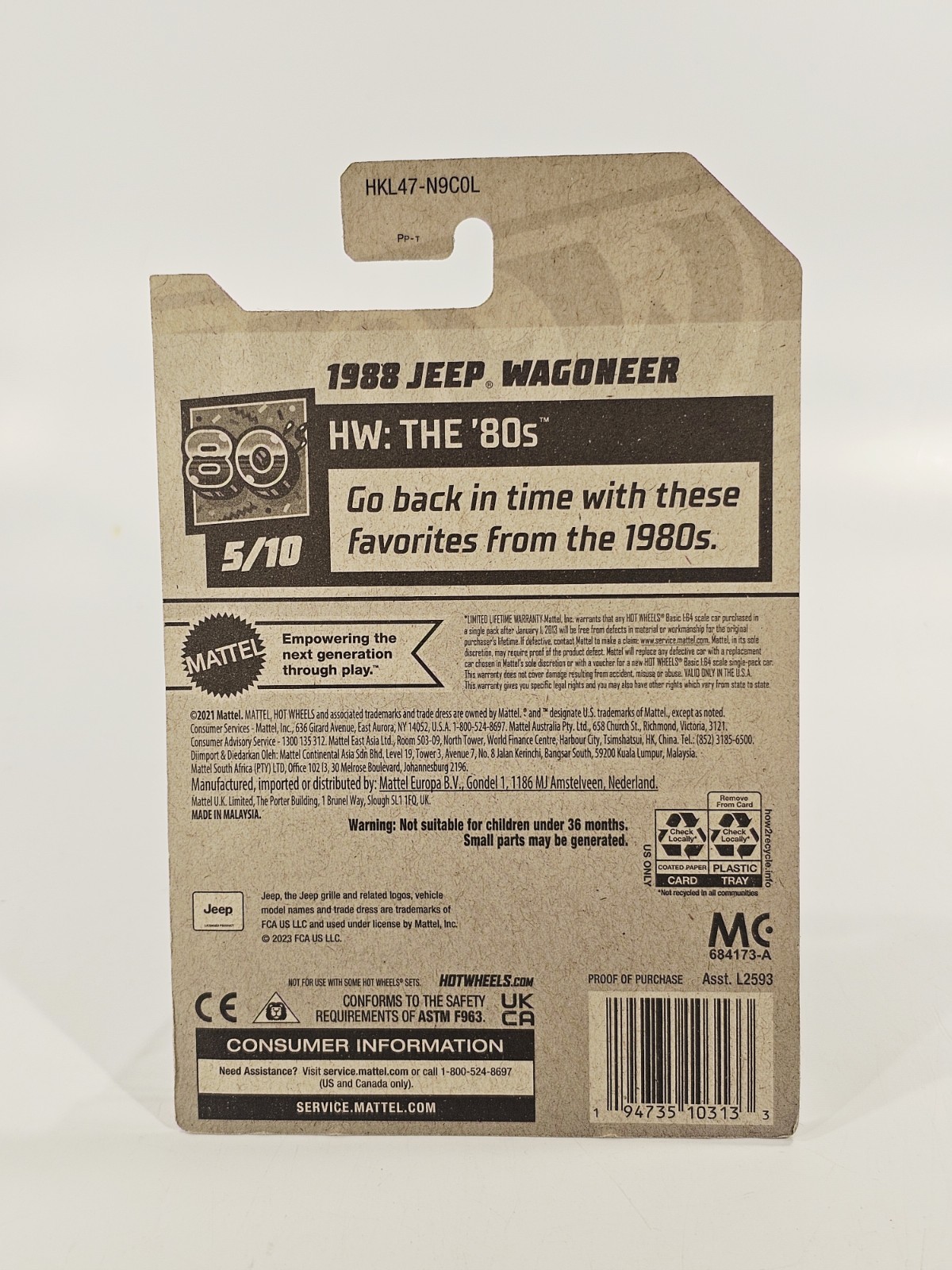 2023 Hot Wheels Kroger Exclusive 1988 Jeep Wagoneer Factory Sealed Sticker Teal