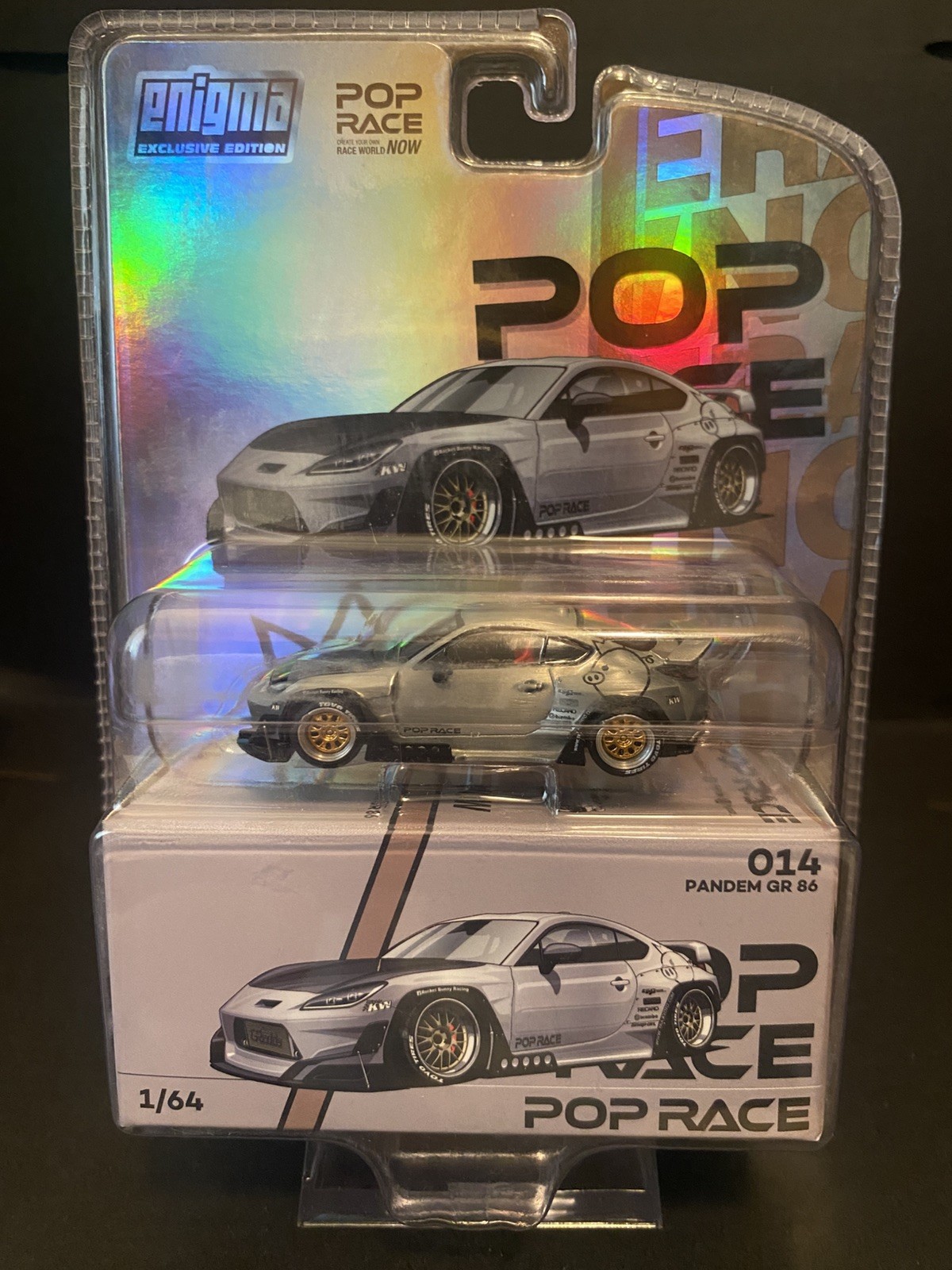 Chase!! TOYOTA PANDEM GR86 1/64 DIECAST MODEL BY POP RACE PR64-PRE014