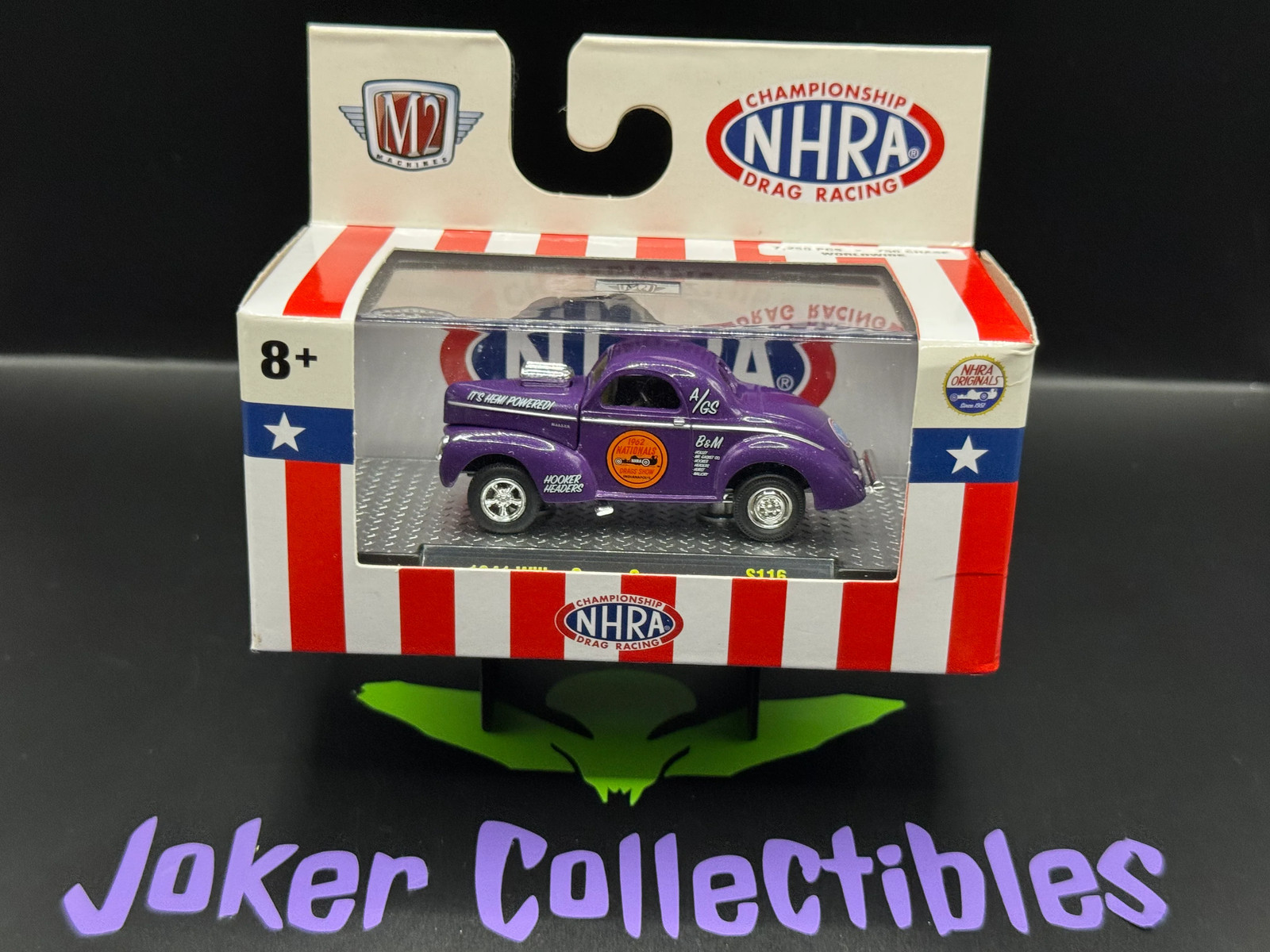 M2 Machines NHRA Purple 1941 Willys Coupe Gasser S116 22-12