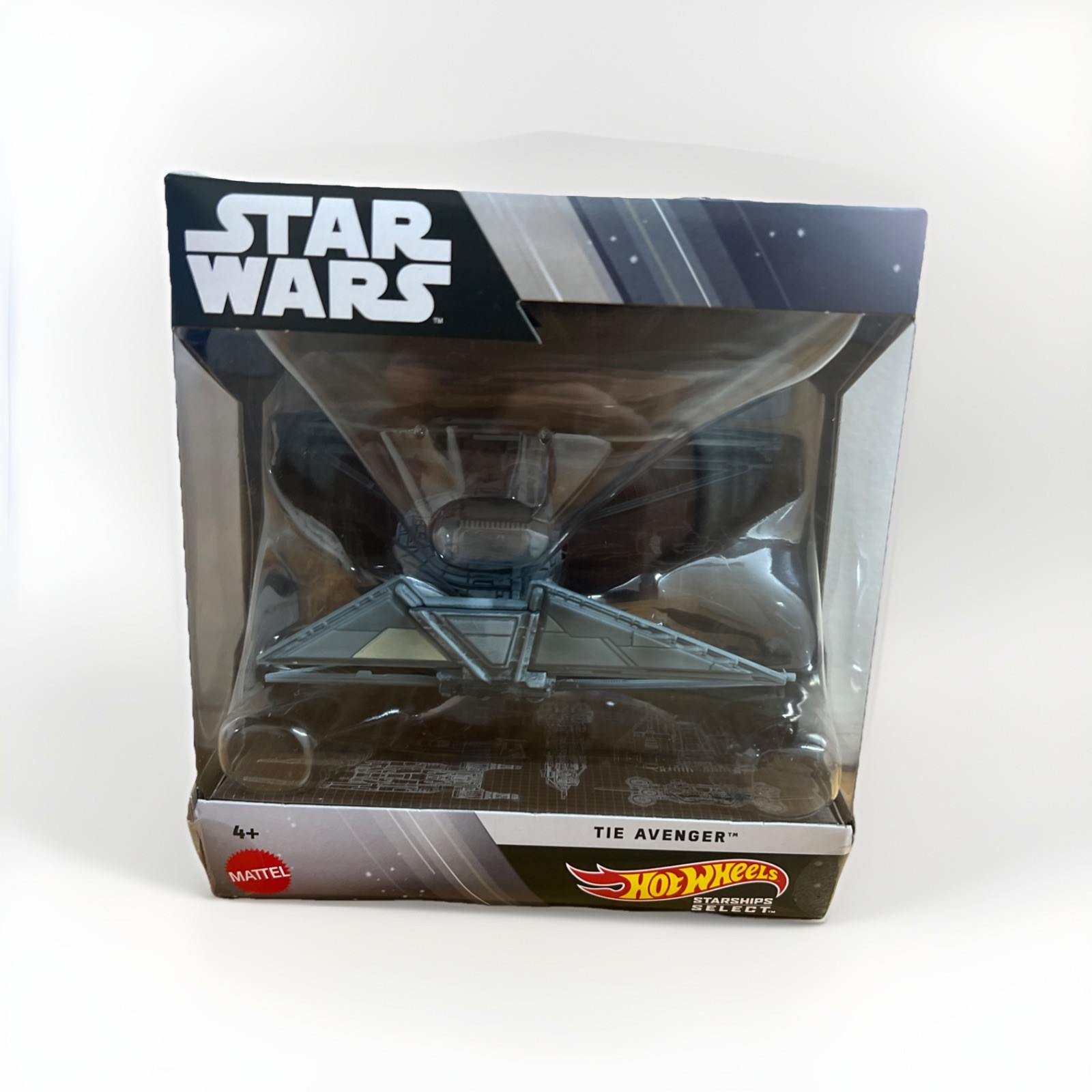 Mattel Hot Wheels Star Wars Starships Select – TIE AVENGER (JBG44) #35 – New