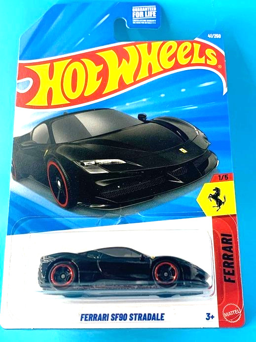 HOT WHEELS 2026 FERRARI SF90 STRADALE NERO DAYTONA 41/250 JJK89 FERRARI MOGHADAM