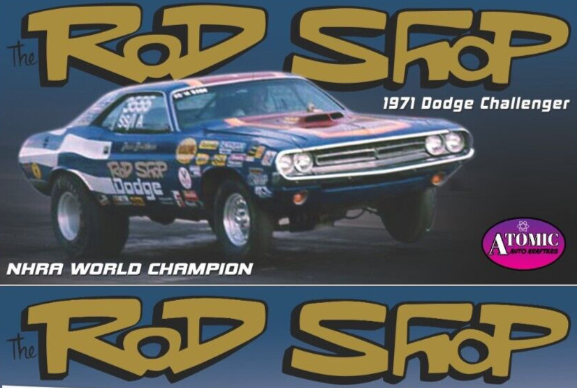 ROD SHOP 1971 CHALLENGER SUPER STOCK 1:18 #A1806028AA – 1 OF 300 by ATOMIC AUTO