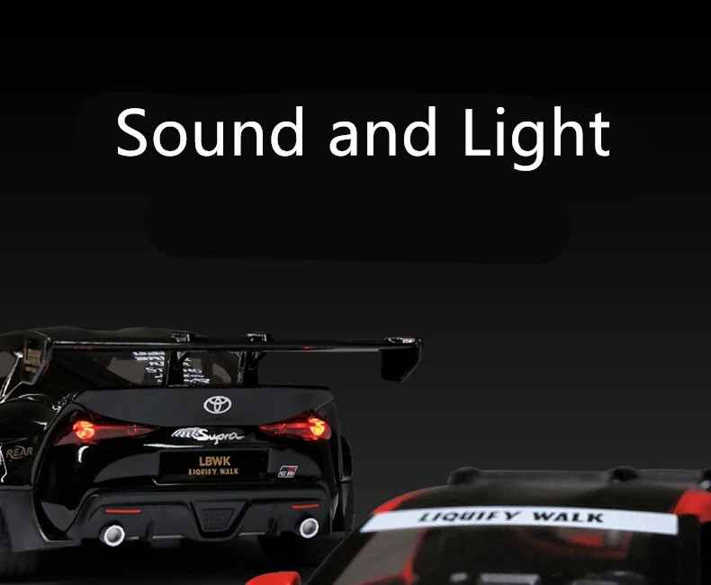 1:22 TOYOTA GR Supra Alloy Diecast Racing Car Model Sound/Light Toy Gift NEW