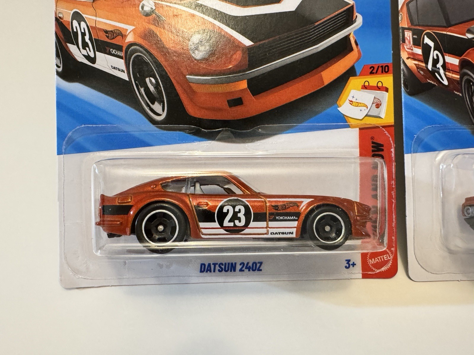 Hot Wheels JDM Nissan Skyline 2000GT-R + Fairlady Z Orange Then & Now – LOT OF 2