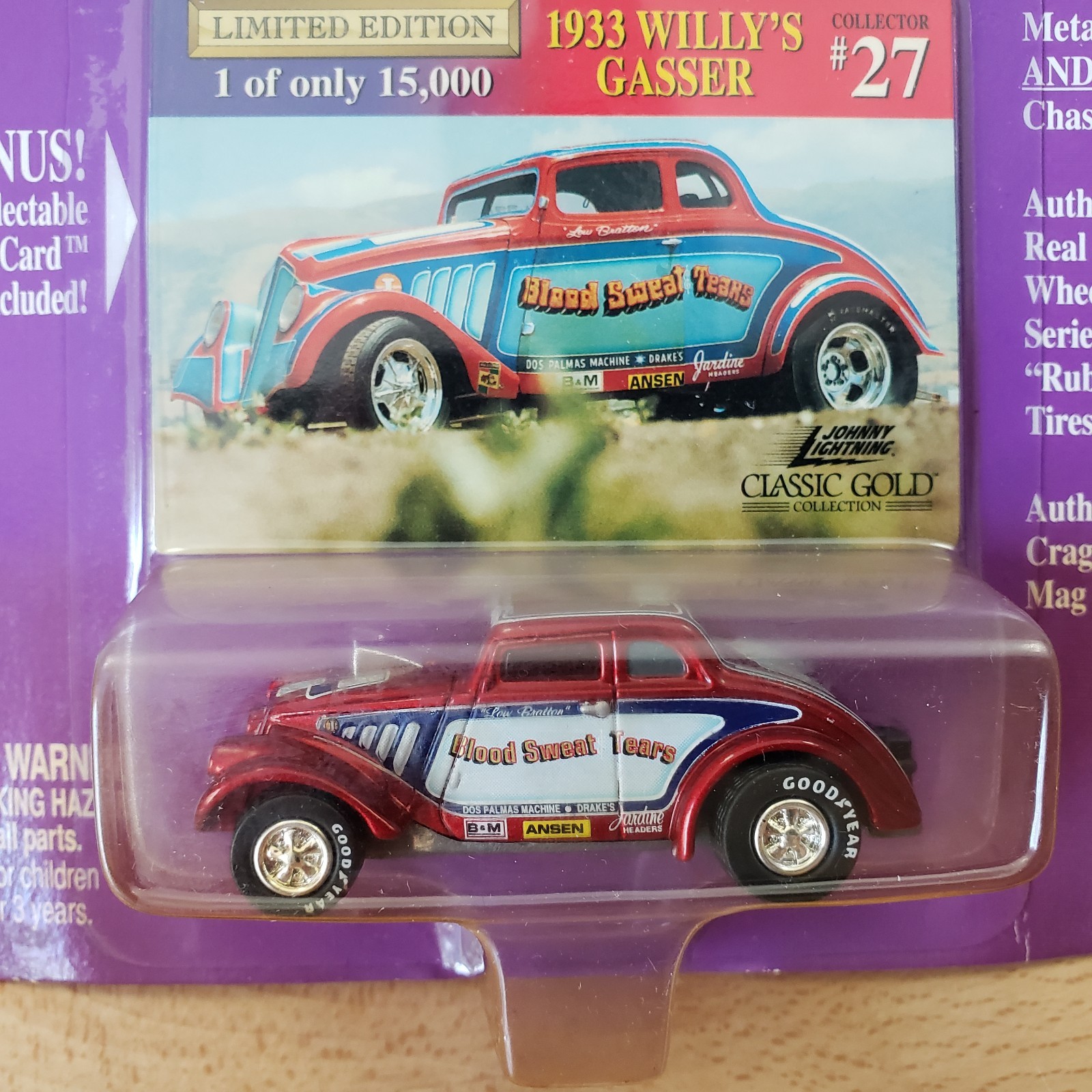 Johnny Lightning Mixed Lot of 7 Willys Gassers Ford Hot Rods Sema Roadster 1:64