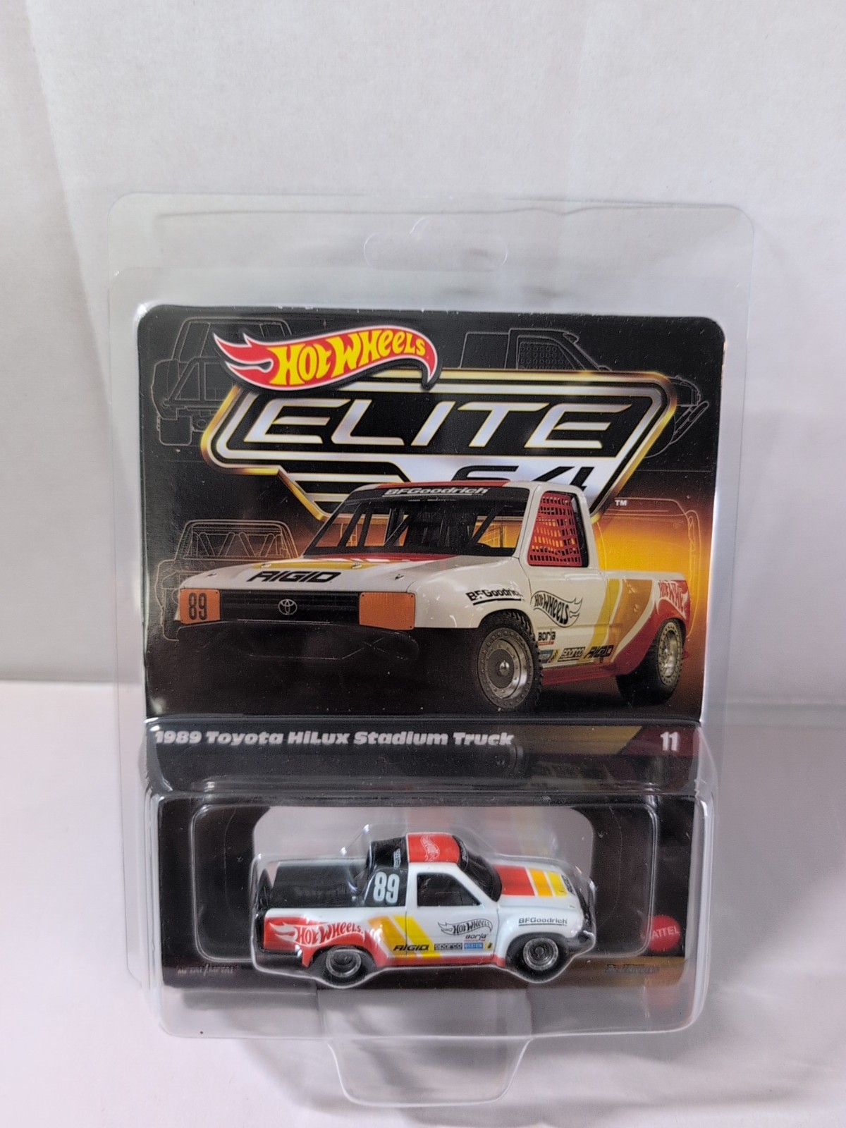 2024 Hot Wheels Elite 64 1989 Toyota Hilux Stadium Truck With Protector NEW!